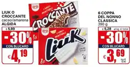 Il Gigante Liuk o croccante cacao/amarena Algida offerta