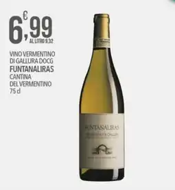 Iper Nonna Isa Vino Vermentino di Gallura DOCG Funtanaliras offerta