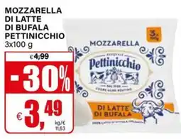 Il Gigante Mozzarella di latte di bufala Pettinicchio offerta