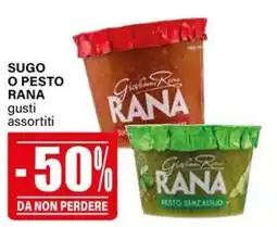 Il Gigante Sugo o pesto Rana gusti assortiti offerta