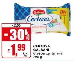 Il Gigante Certosa Galbani Crescenza Italiana offerta