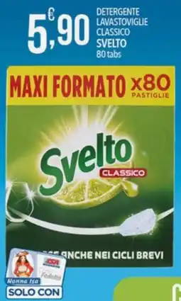 Iper Nonna Isa Detergente lavastoviglie classico Svelto offerta