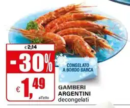 Il Gigante Gamberi argentini decongelati offerta