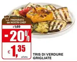 Il Gigante Tris di verdure grigliate offerta