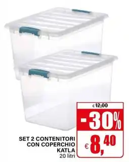 Il Gigante Contenitori con coperchio Katla offerta