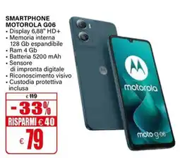 Il Gigante Smartphone Motorola G06 offerta