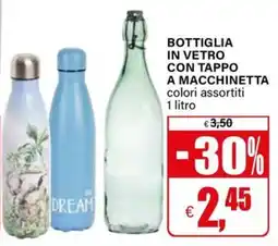 Il Gigante Bottiglia in vetro con tappo a macchinetta offerta