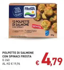 Coal Polpette di salmone con spinaci Frosta offerta