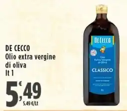 Rossotono Carrefour De Cecco Olio extra vergine di oliva Classico offerta
