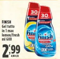 Rossotono Carrefour Finish Gel tutto offerta