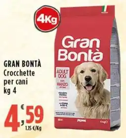 Rossotono Carrefour Gran Bontà Crocchette per cani offerta