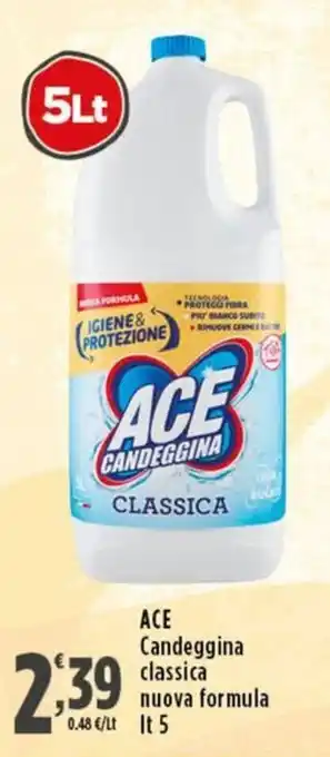 Rossotono Carrefour ACE Candeggina classica offerta