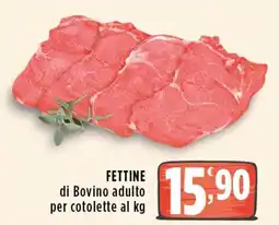 Rossotono Carrefour Fettine di Bovino adulto per cotolette offerta