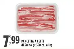 Rossotono Carrefour Pancetta a fette offerta
