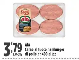 Rossotono Carrefour AIA Carne al fuoco hamburger offerta