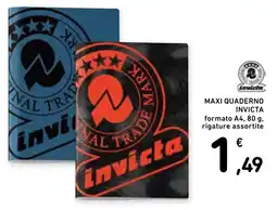 Conad Superstore Maxi quaderno Invicta offerta