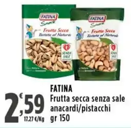 Rossotono Carrefour Fatina frutta secca senza sale offerta