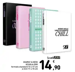 Conad Superstore Diario 16 mesi Scuola Zoo offerta