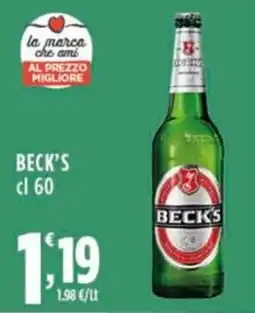 Rossotono Carrefour Beck's offerta