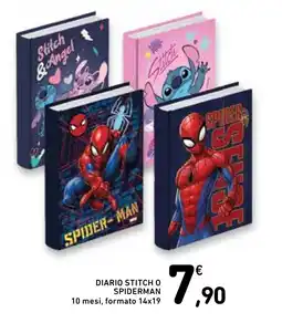 Conad Superstore Diario Stitch o Spiderman offerta