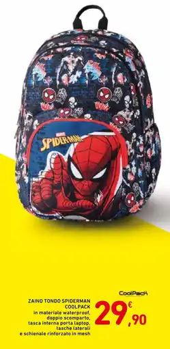Conad Superstore Zaino tondo Spiderman CoolPack offerta