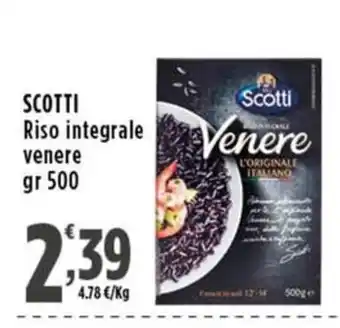 Rossotono Carrefour Scotti Riso integrale venere offerta