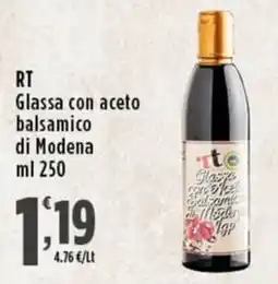 Rossotono Carrefour Glasa con aceto balsamico di Modena offerta