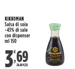Rossotono Carrefour Salsa di soia Kikkoman offerta