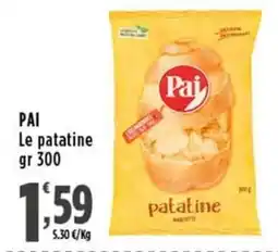 Rossotono Carrefour Pai patatine offerta
