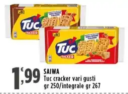 Rossotono Carrefour Tuc cracker vari gusti offerta