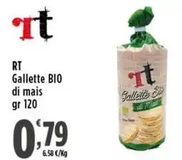 Rossotono Carrefour RT Gallette BIO di mais offerta