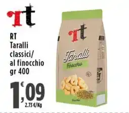 Rossotono Carrefour RT Taralli al finocchio offerta