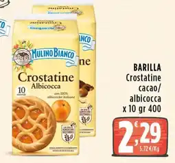 Rossotono Carrefour Barilla Crostatine cacao/albicocca offerta