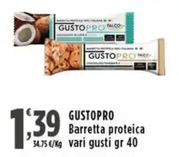 Rossotono Carrefour Barretta proteica Gustopro offerta