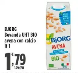 Rossotono Carrefour Bjorg bevanda uht bio avena con calcio offerta
