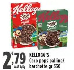 Rossotono Carrefour Kellogg's Coco pops palline/barchette offerta