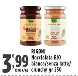 Rossotono Carrefour Rigoni Nocciolata BIO offerta
