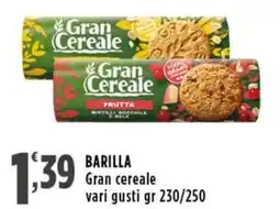 Rossotono Carrefour Barilla Gran cereale offerta