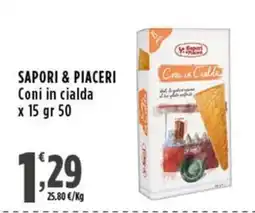 Rossotono Carrefour Sapori & Piaceri Coni in cialda offerta