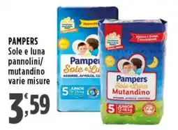 Rossotono Carrefour Pampers Sole e Luna pannolini/mutandino offerta