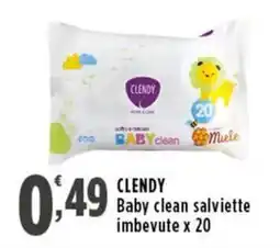 Rossotono Carrefour Clendy baby clean salviette offerta