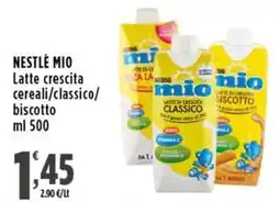 Rossotono Carrefour Nestlé mio Latte crescita classico offerta