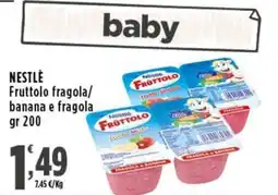 Rossotono Carrefour Nestlé Fruttolo fragola e banana offerta