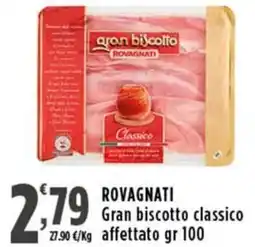 Rossotono Carrefour Rovagnati Gran biscotto classico offerta