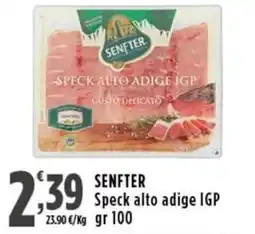 Rossotono Carrefour Senfter Speck alto adige IGP offerta