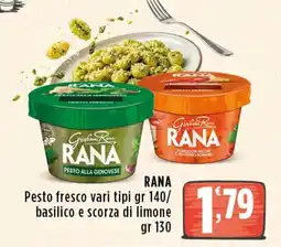 Rossotono Carrefour Pesto fresco Rana offerta