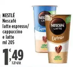 Rossotono Carrefour Nescafé latte espresso/cappuccino e latte offerta