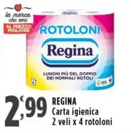 Rossotono Carrefour Regina Carta igienica offerta