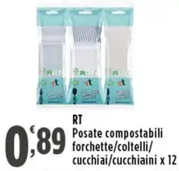 Rossotono Carrefour Posate compostabili RT offerta