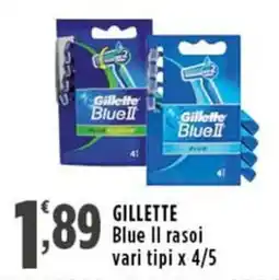 Rossotono Carrefour Gillette Blue II rasoi offerta